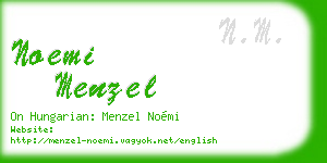 noemi menzel business card